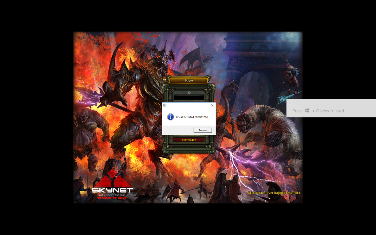 確認用です。hide out様 Cheat detected hatası çözümü hk. - Game Settings - KO4Fun - Forum